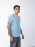 Светло-голубая мужская футболка оптом